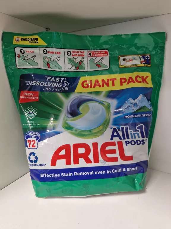 ARIEL PODS COLOR ALL IN ONE KAPSUŁKI DO PRANIA BIAŁEGO 72 KAPSUŁKI