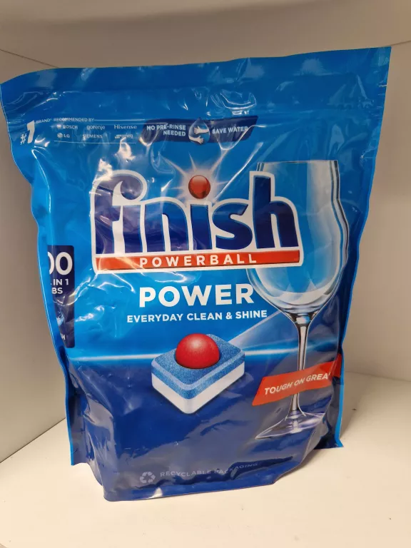 FINISH POWER POWERBALL ALL IN 1 WSZYSTKO W 1 TABLETKI DO ZMYWARKI 100SZT