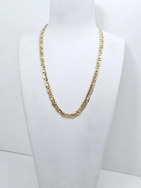 ZŁOTY ŁAŃCUSZEK 585 63,93G DŁ:61CM SZER: 8,5MM