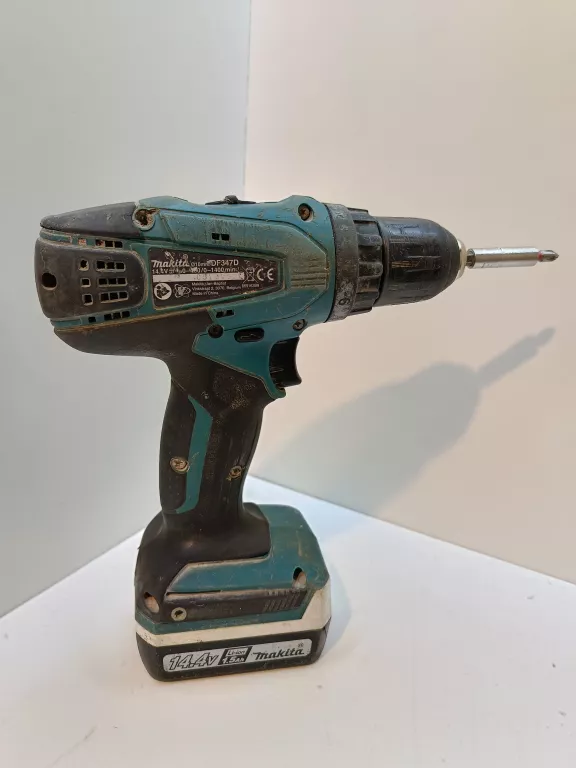 WKRĘTARKA - MAKITA DF347D + LATARKA + 2 AKU.+ ŁADOWARKA + WALIZKA