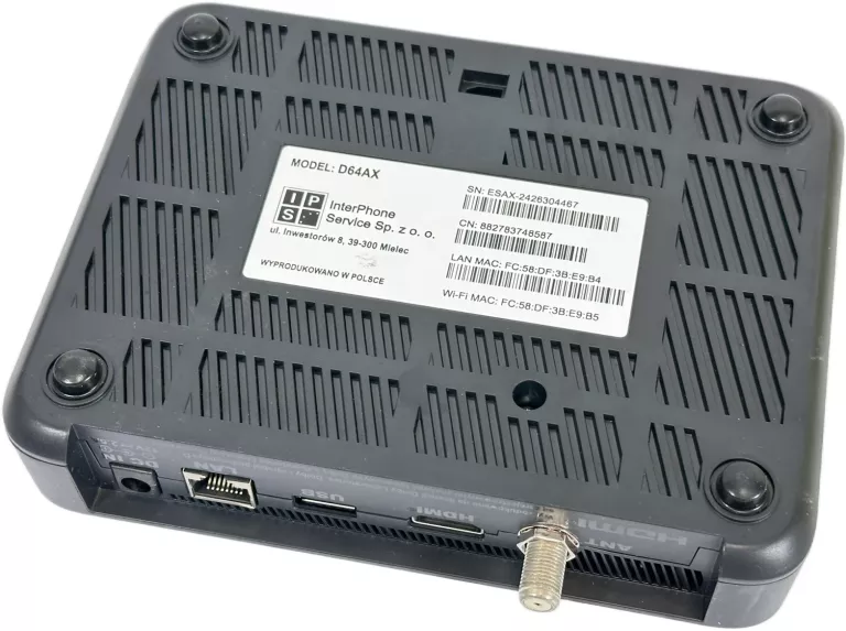 DEKODER POLSAT BOX 4K LITE, MODEL D64AX