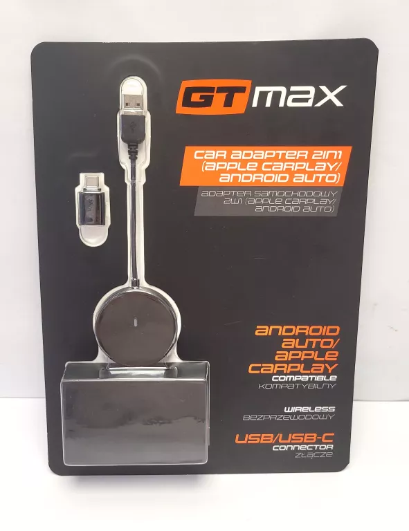BEZPRZEWODOWY ADAPTER SAMOCHODOWY GT MAX 1WCA0393-25