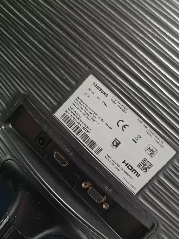 MONITOR SAMSUNG S24D33H