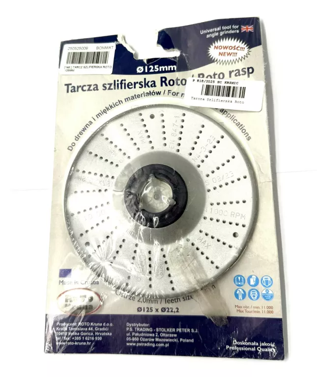 TARCZA SZLIFIERSKA ROTO 125MM