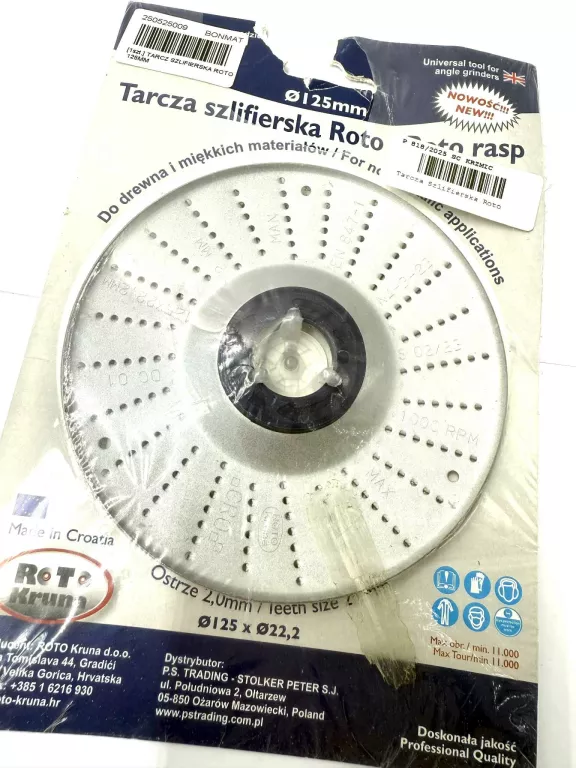 TARCZA SZLIFIERSKA ROTO 125MM