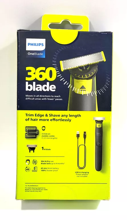 GOLARKA MASZYNKA DO BRODY I ZAROSTU PHILIPS ONEBLADE 360 QP2724/23