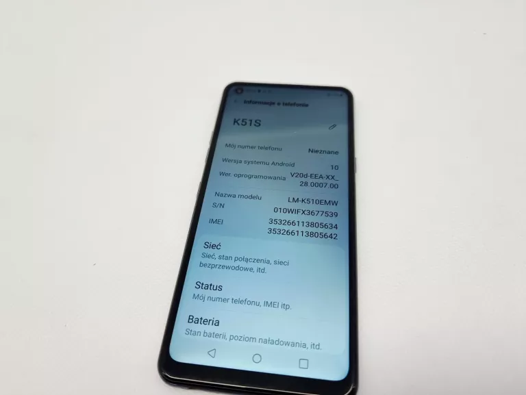 LG K51S 3/64GB BEZ SIMLOCKA