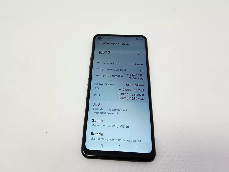 LG K51S 3/64GB BEZ SIMLOCKA