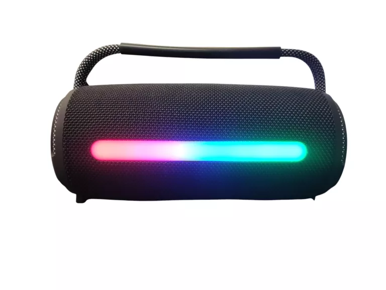 GŁOŚNIK BLUETOOTH PRZENOŚNY BEZPRZEWODOWY MANTA SPK140GO-BK SUPERBASS RADI