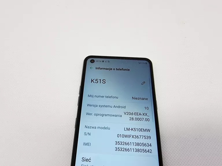 LG K51S 3/64GB BEZ SIMLOCKA