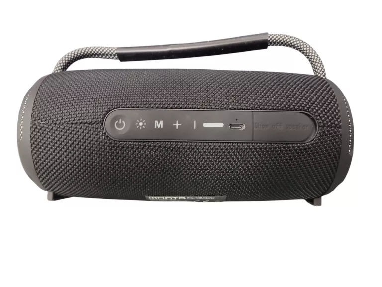 GŁOŚNIK BLUETOOTH PRZENOŚNY BEZPRZEWODOWY MANTA SPK140GO-BK SUPERBASS RADI