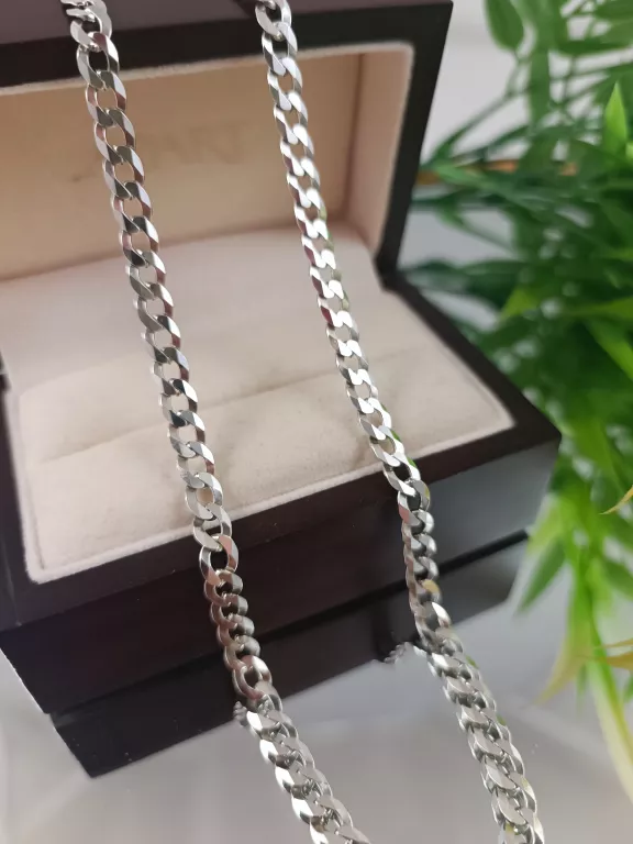 PIĘKNY SREBRNY ŁAŃCUSZEK PANCERKA 14,40 G 925