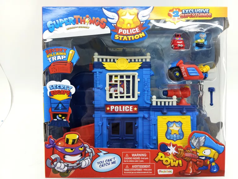 SUPER ZINGS POSTERUNEK POLICJI + 2 FIGURKI +POJAZD