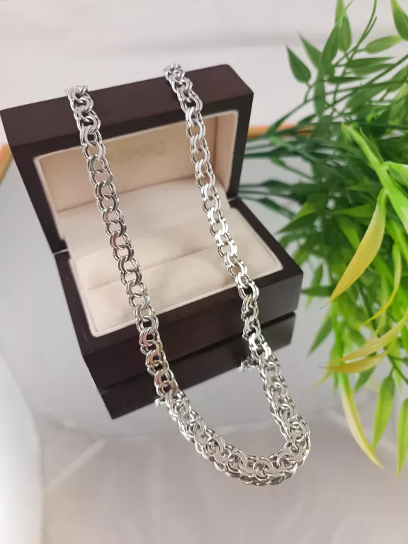 PIĘKNY SREBRNY ŁAŃCUSZEK 35,27 G 925