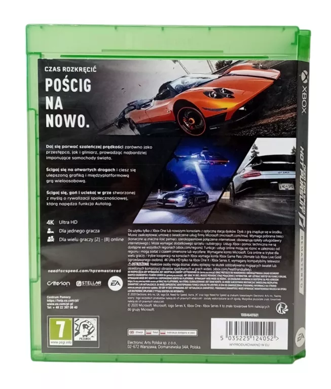 GRA NEED FOR SPEED HOT PURSUIT XBOX ONE