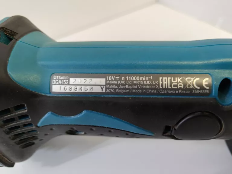 SZLIFIERKA KĄTOWA AKUMULATOROWA MAKITA DGA452 18V 115MM