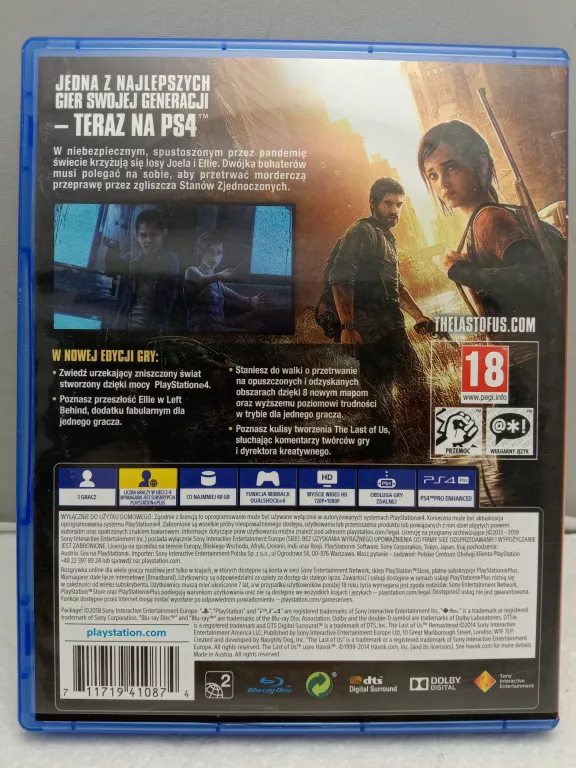 GRA NA PS4 THE LAST OF US REMASTERED