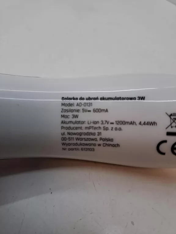 GOLARKA DO UBRAŃ HOFFEN AD-0131 KOMPLET