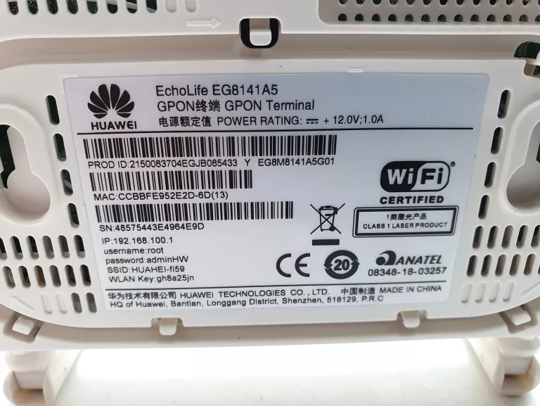 ROUTER HUAWEI EG8141A5 KOMPLET