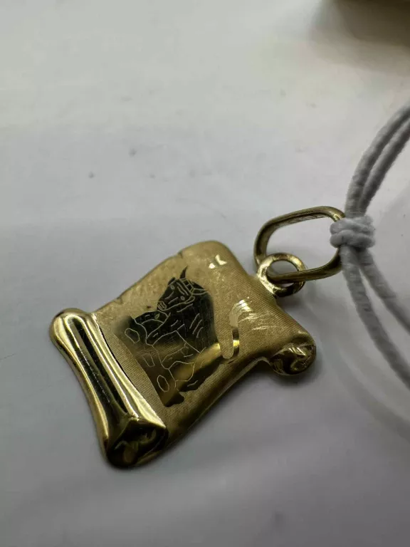 ZŁOTA ZAWIESZKA ZNAK ZODIAKU BYK PR. 585 WAGA: 0,42G