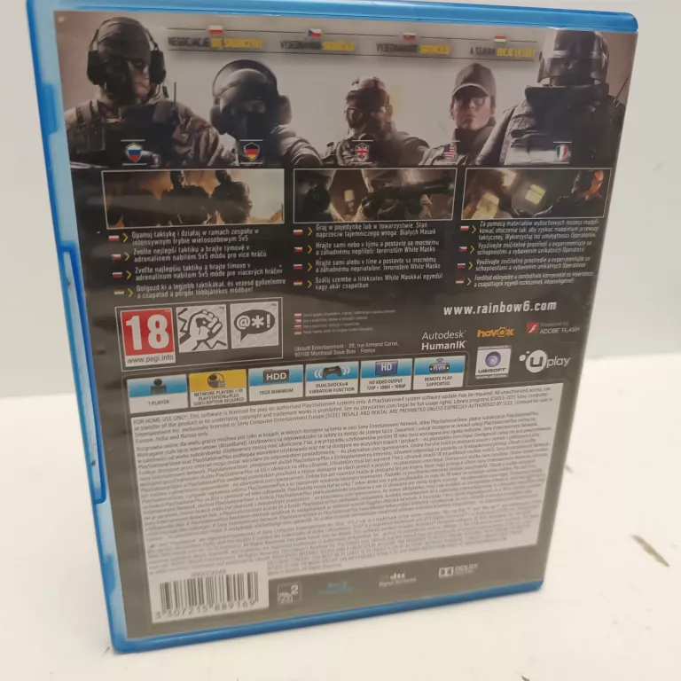 TOM CLANCY'S RAINBOW SIX: SIEGE SONY PLAYSTATION 4 (PS4)