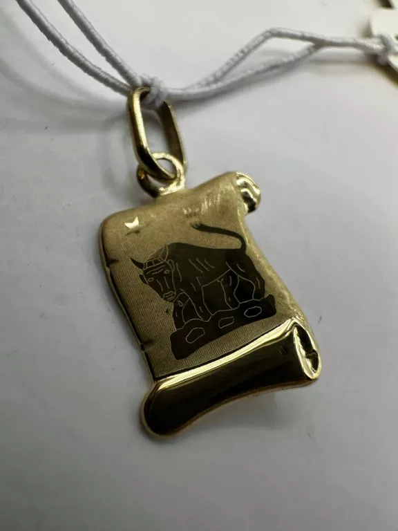 ZŁOTA ZAWIESZKA ZNAK ZODIAKU BYK PR. 585 WAGA: 0,42G