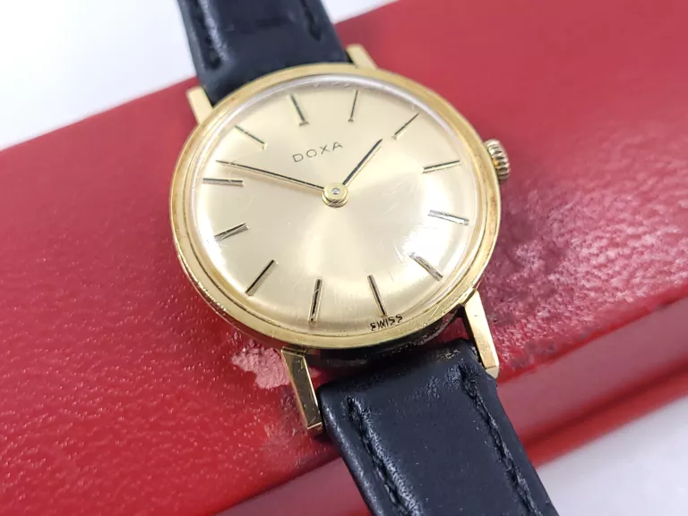 ZEGAREK DAMSKI DOXA MECHANICZNY POZŁACANY Z PUDEŁKIEM
