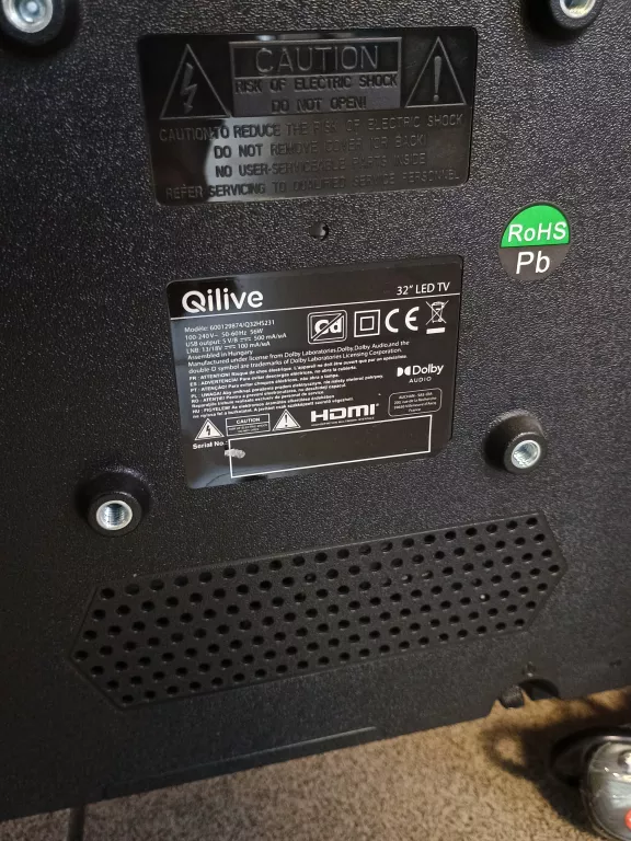 TELEWIZOR QILIVE 32'' Q32HS231 LED TV+ ZASILACZ+ PILOT