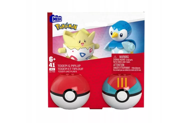 KLOCKI KONSTRUKCYJNE MEGA POKEMON 41 EL. + 2 POKEBALL PIPLUP & TOGEPI