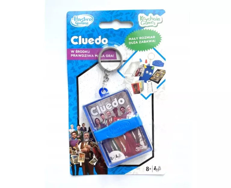 GRA CLUEDO MINI BRELOK PLANSZOWA DETEKTYWISTYCZNA DO PODRÓŻY 8+ HASBRO