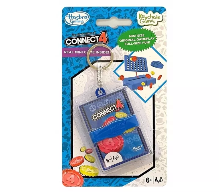 GRA PODRÓŻNA KIESZONKOWA CONNECT 4 MINI BRELOK Z GRĄ