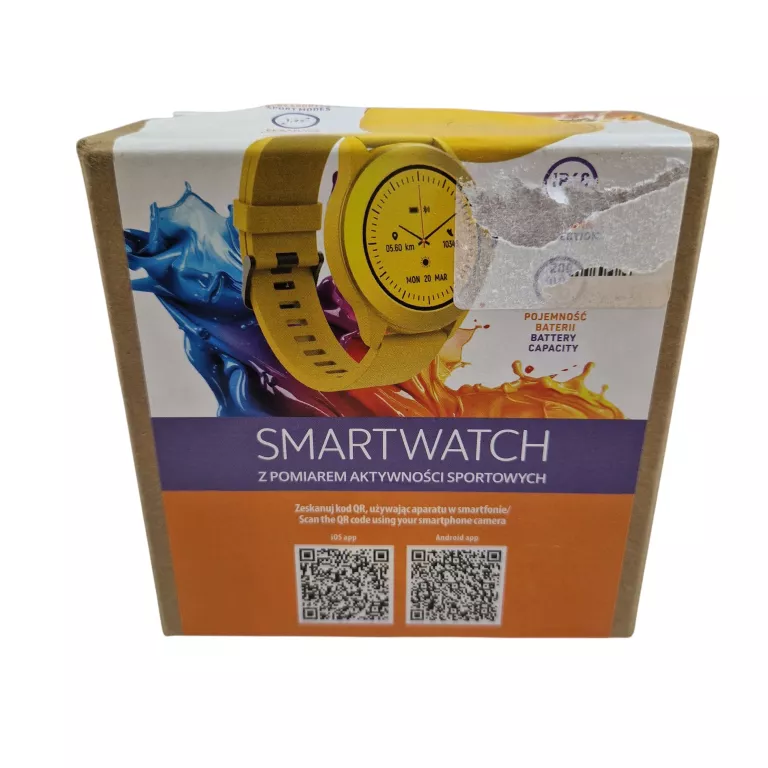 ZEGAREK SMARTWATCH FOREVER COLORUM CW-300 ŻÓŁTY