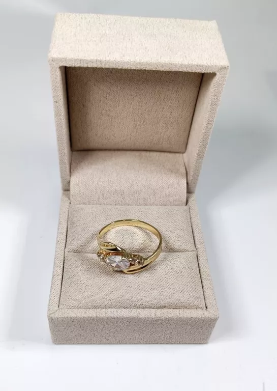 ZŁOTY PIERŚCIONEK 585 14K 2,4G R15