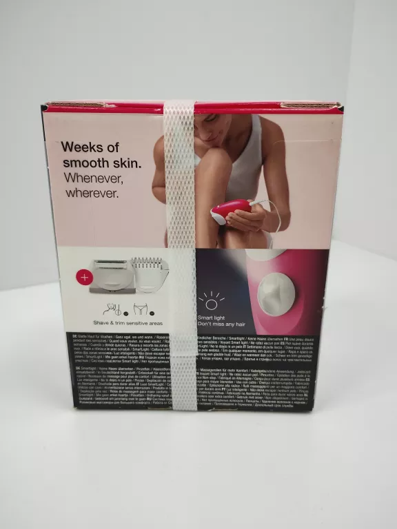 BRAUN SILK-ÉPIL 3 3-276, DEPILATOR Z GŁOWICĄ GOLĄCĄ I TRYMEREM
