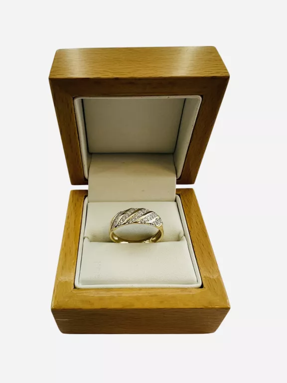 SZAŁOWY ZŁOTY PIERŚCIONEK PRÓBY 585/3,22GR.