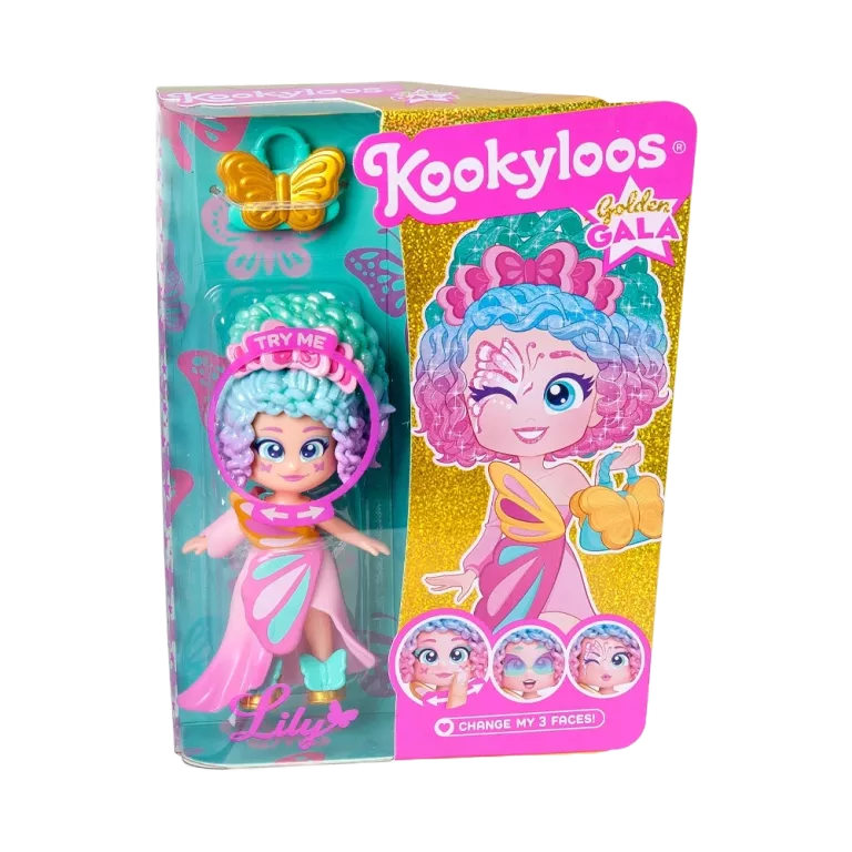 LALKA KOOKYLOOS GOLDEN GALA - LILY | 3 FACES