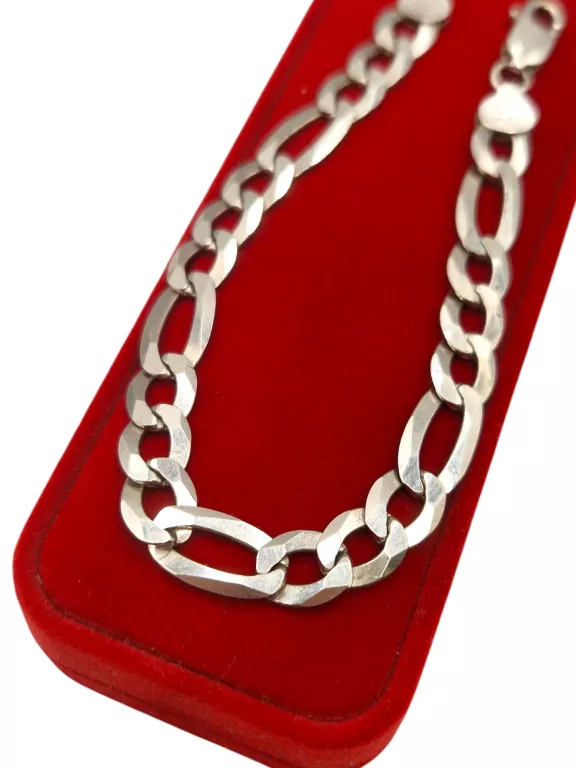 SREBRNA BRANSOLETKA FIGARO 13,84 G 21,5 CM