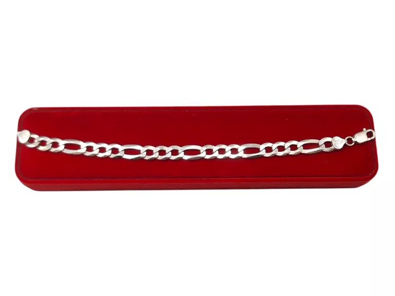 SREBRNA BRANSOLETKA FIGARO 13,84 G 21,5 CM