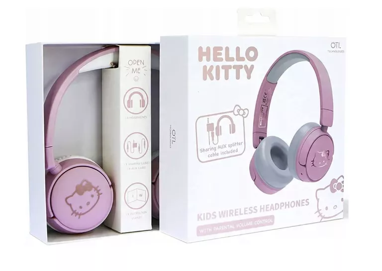 SŁUCHAWKI NAUSZNE OTL HELLO KITTY RÓŻOWE