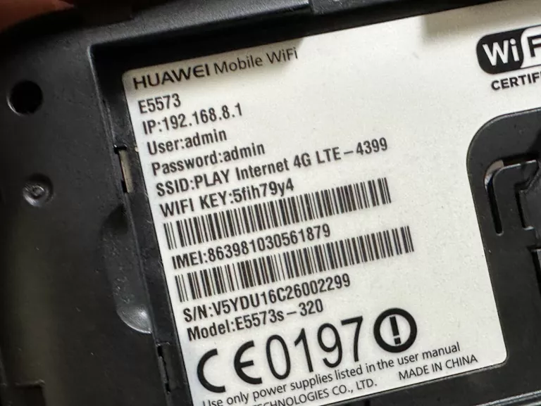 ROUTER HUAWEI 4G E5573