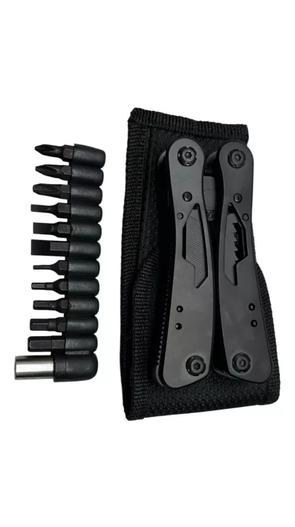 KOMPAKTOWY MULTITOOL 24W1 Z 11 BITAMI DIY KOMBINERKI SCYZORYK I SZCZYPCE