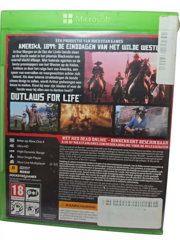 GRA XBOX ONE RED DEAD REDEMPTION II + MAPA