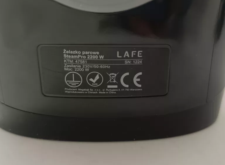 ŻELAZKO PAROWE LAFE STEAM PRO 2200W