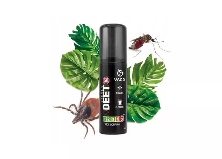 PŁYN NA KLESZCZE, KOMARY I MESZKI VACO STRONG 50% DEET 80 ML