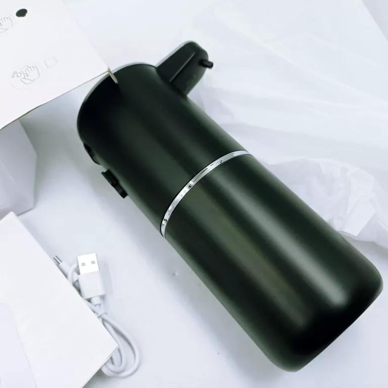 BEZDOTYKOWY DOZOWNIK MYDŁA PŁYNU 400ML AUTOMATYCZNY DYSPENSER DUŻY USB-C I