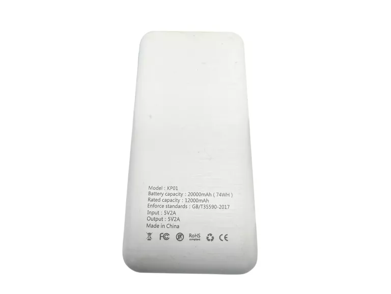 POWERBANK KP01 20000MAH BIAŁY