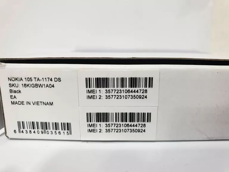 NOKIA 105 (4TH EDITION) DUAL SIM - CZARNA – UŻYWANA - TA-1174 DS
