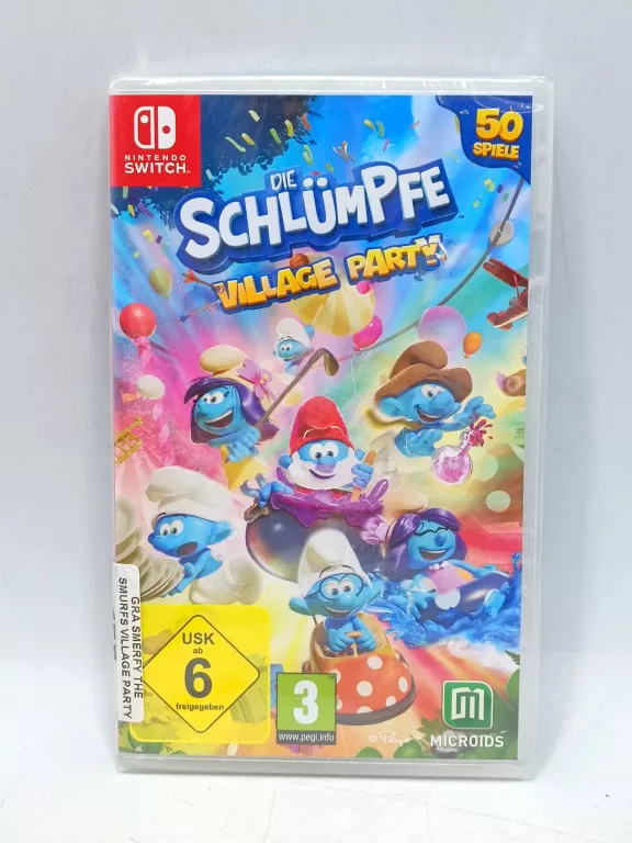 GRA SMERFY THE SMURFS VILLAGE PARTY NINTENDO SWITCH FOLIA!