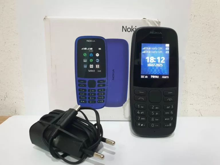 NOKIA 105 (4TH EDITION) DUAL SIM - CZARNA – UŻYWANA - TA-1174 DS