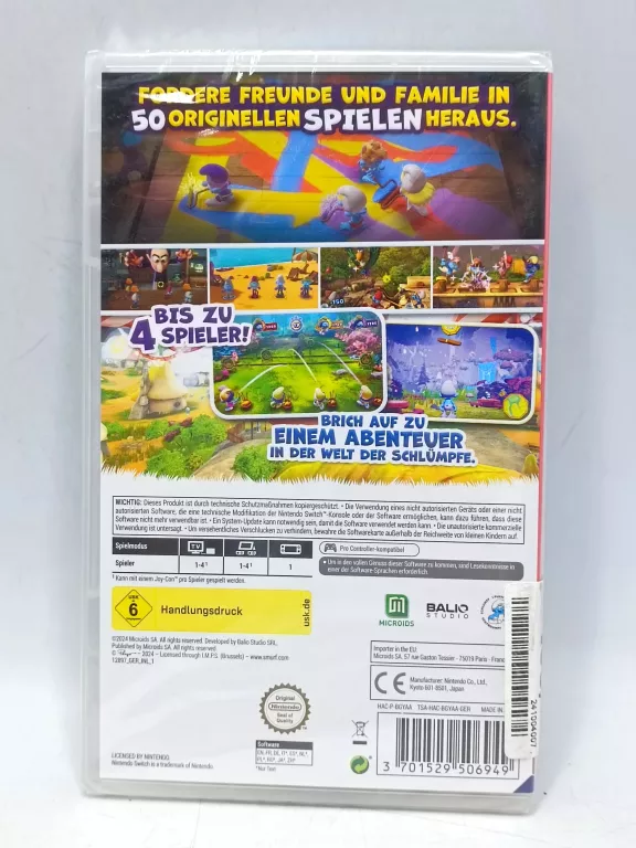 GRA SMERFY THE SMURFS VILLAGE PARTY NINTENDO SWITCH FOLIA!